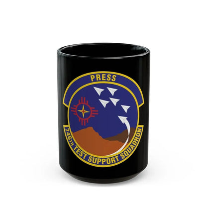 746th Test Support Squadron (U.S. Air Force) Black Coffee Mug 15oz - Go Mug Yourself