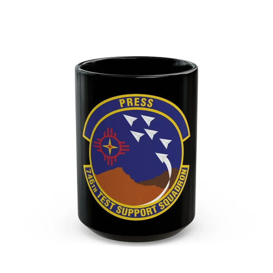 746th Test Support Squadron (U.S. Air Force) Black Coffee Mug 15oz - Go Mug Yourself