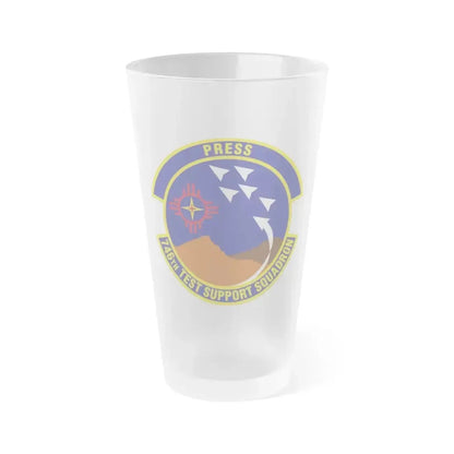746th Test Support Squadron (U.S. Air Force) Frosted Pint Glass 16oz 16oz Frosted - Go Mug Yourself