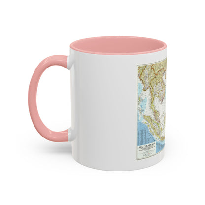 Asia - Southeast (1955) (Map) Accent Coffee Mug