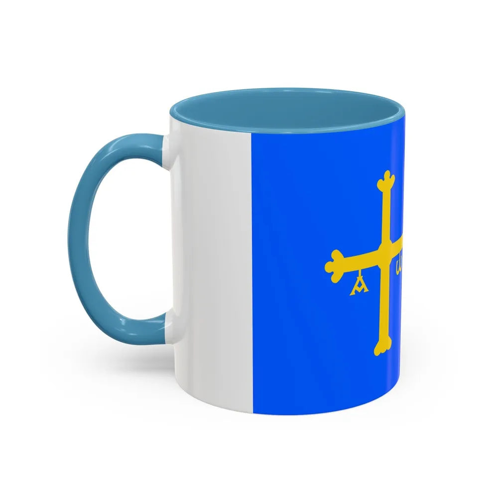 Flag of Asturias Spain - Accent Coffee Mug-Go Mug Yourself