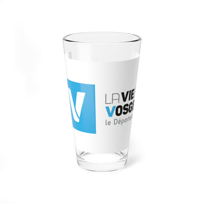 Flag of the Department of Vosges (France) Pint Glass 16oz