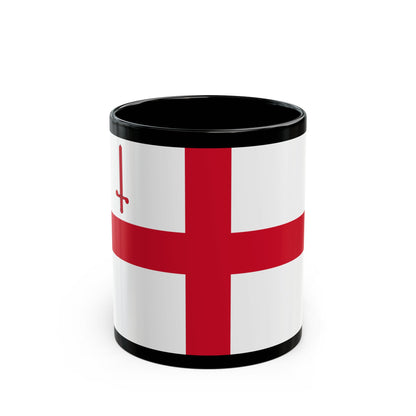 Flag of City of London UK - Black Coffee Mug-11oz-Go Mug Yourself