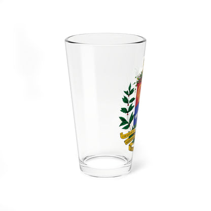 Escudo de Venezuela 1864-1871 (United States) (Coat of Arms) Pint Glass 16oz