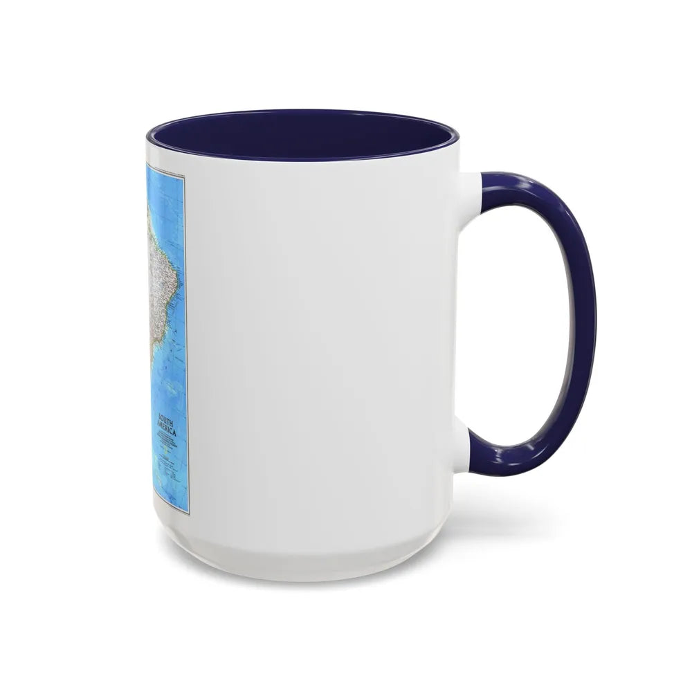 South America (1992) (Map) Accent Coffee Mug-Go Mug Yourself