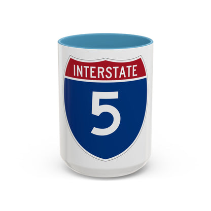 Interstate 5 (U.S. Highways) Accent Coffee Mug