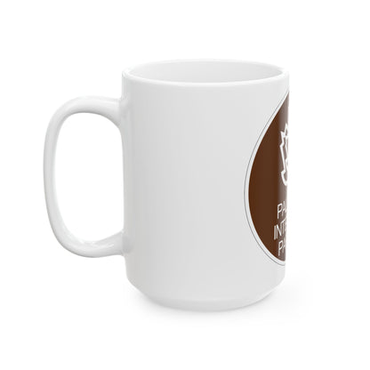 Palisades Interstate Pkwy (New York) (Road Sign) White Coffee Mug