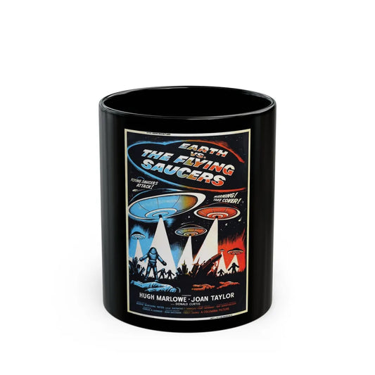 EARTH VS THE FLYING SAUCERS (2) 1956 Movie Poster - Black Coffee Mug-11oz-Go Mug Yourself