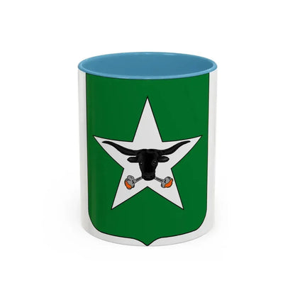 747th Tank Battalion (U.S. Army) Accent Coffee Mug 11oz Light Blue - Go Mug Yourself