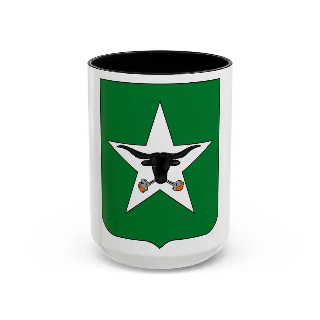 747th Tank Battalion (U.S. Army) Accent Coffee Mug 15oz Black - Go Mug Yourself