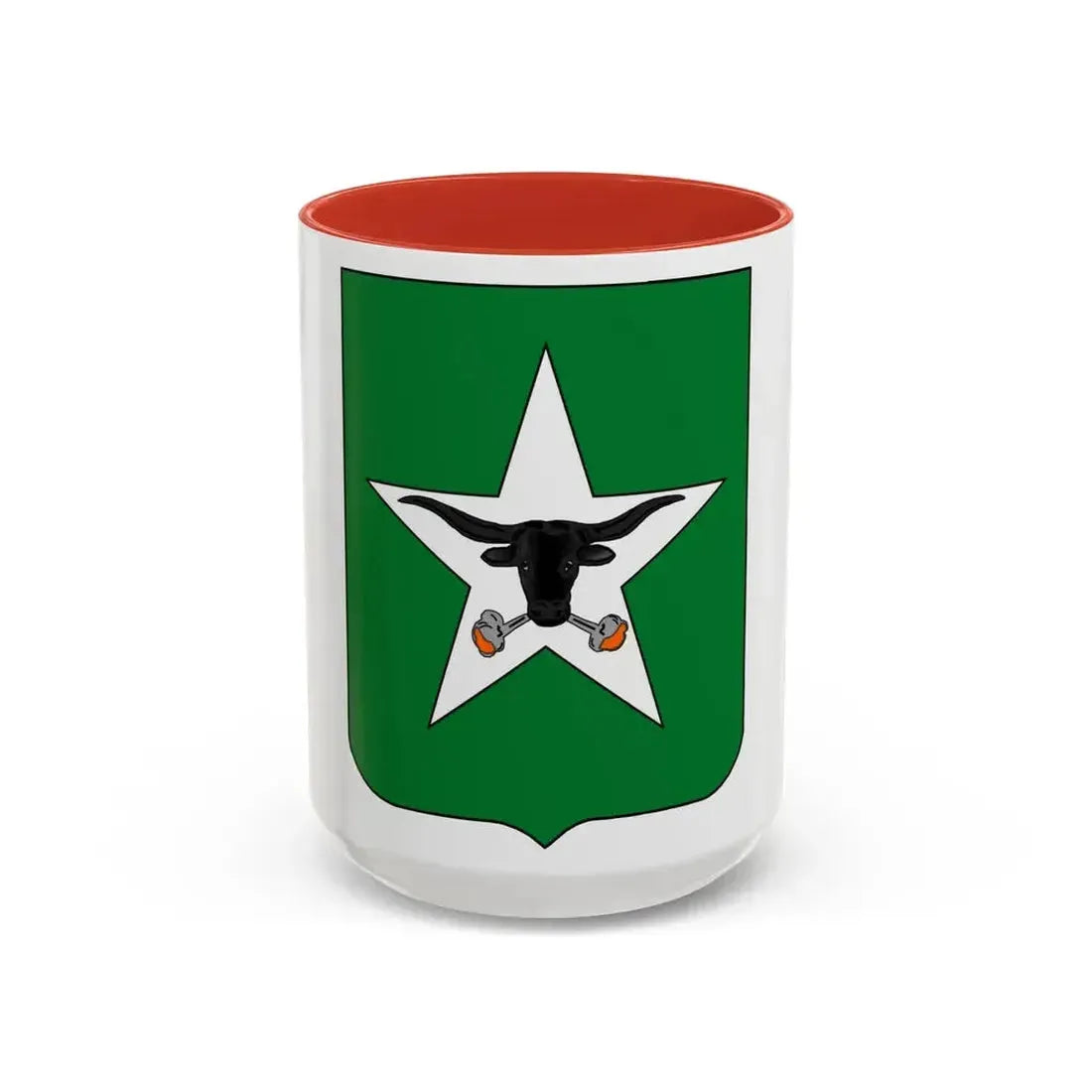 747th Tank Battalion (U.S. Army) Accent Coffee Mug 15oz Red - Go Mug Yourself