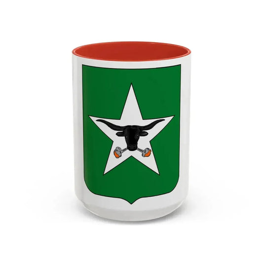 747th Tank Battalion (U.S. Army) Accent Coffee Mug 15oz Red - Go Mug Yourself