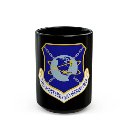 748 Supply Chain Management Group AFMC (U.S. Air Force) Black Coffee Mug-15oz-Go Mug Yourself