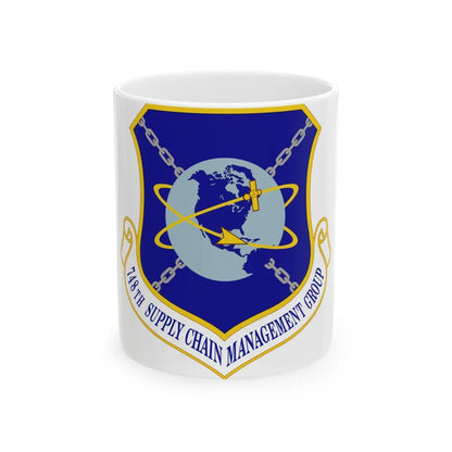 748 Supply Chain Management Group AFMC (U.S. Air Force) White Coffee Mug-11oz-Go Mug Yourself