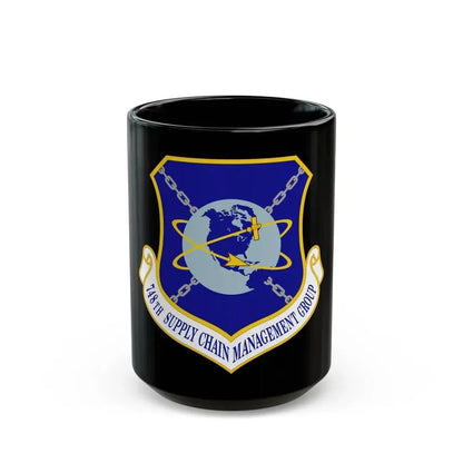 748 Supply Chain Management Group AFMC (U.S. Air Force) Black Coffee Mug 15oz - Go Mug Yourself