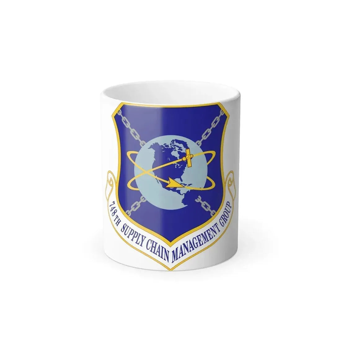 748 Supply Chain Management Group AFMC (U.S. Air Force) Color Changing Coffee Mug 11oz - Go Mug Yourself