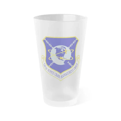 748 Supply Chain Management Group AFMC (U.S. Air Force) Frosted Pint Glass 16oz 16oz Frosted - Go Mug Yourself