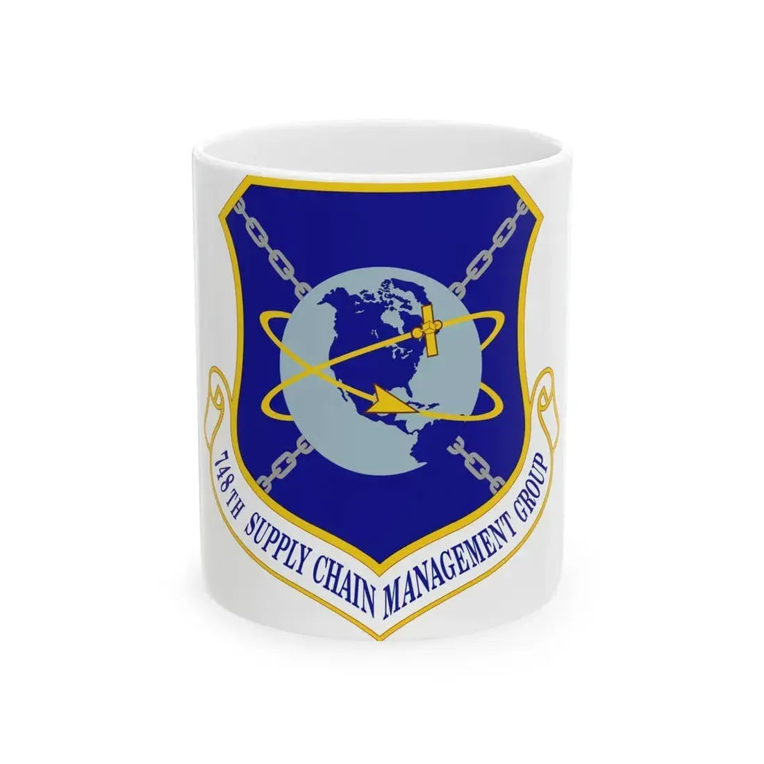 748 Supply Chain Management Group AFMC (U.S. Air Force) White Coffee Mug 11oz - Go Mug Yourself