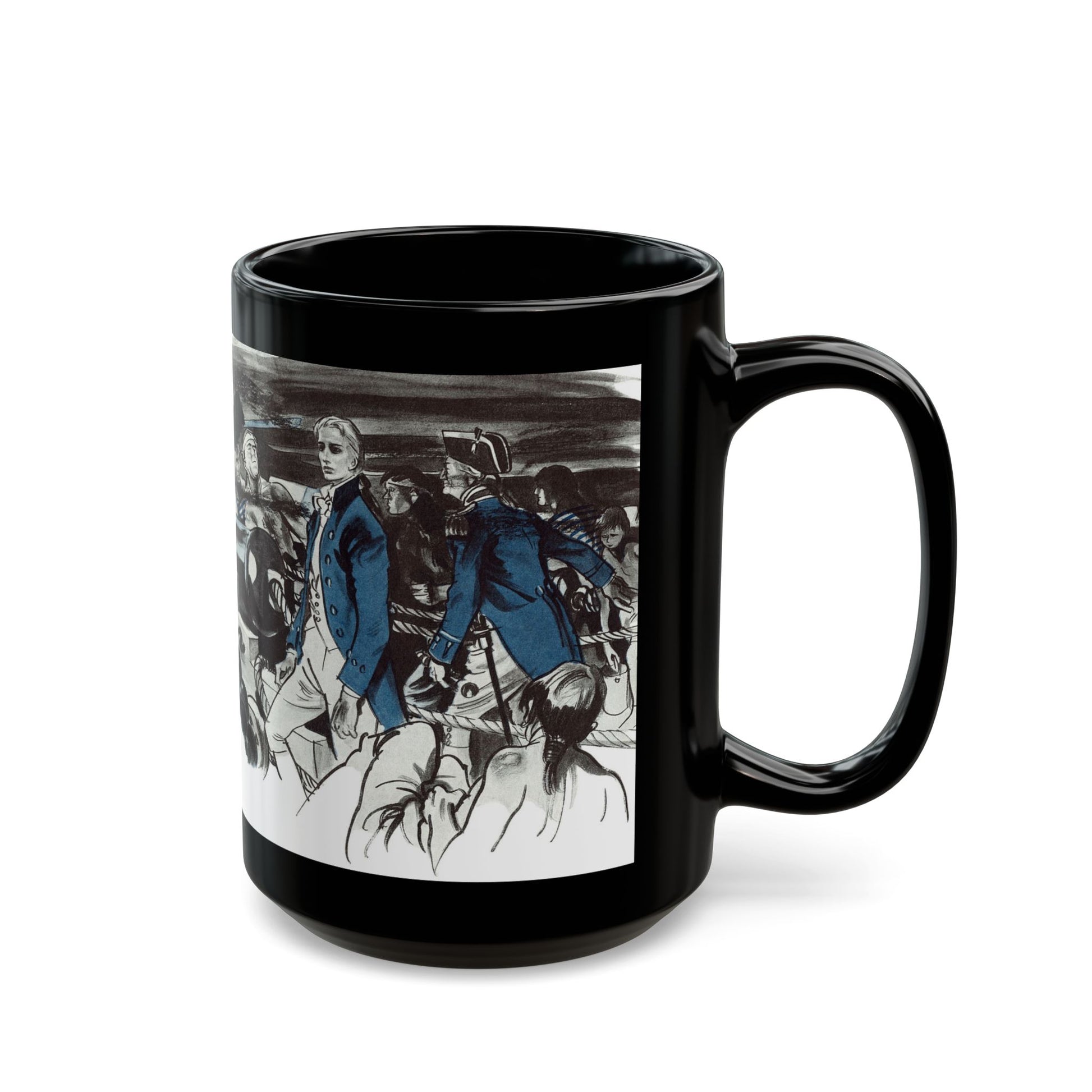 Gentian Hill by Elizabeth Goudge, Woman's Journal, 1949 - Black Coffee Mug-Go Mug Yourself