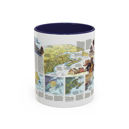 USA - Northern Approaches 2 (1985) (Map) Accent Coffee Mug