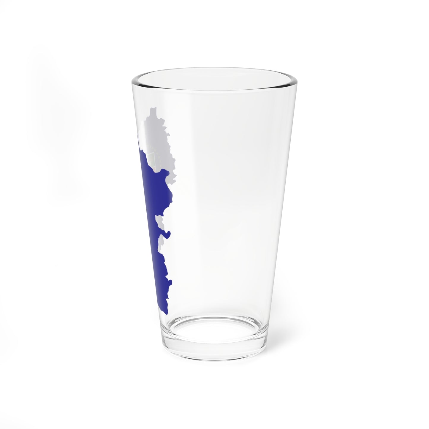 Flag-map of Luhansk Oblast (Ukraine) Pint Glass 16oz