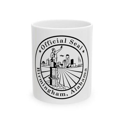 Seal of Birmingham Alabama - White Coffee Mug