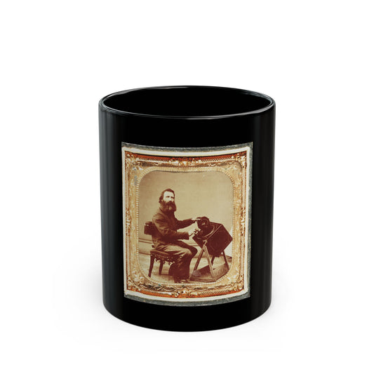 Civil War Induction Officer With Lottery Box (U.S. Civil War) Black Coffee Mug