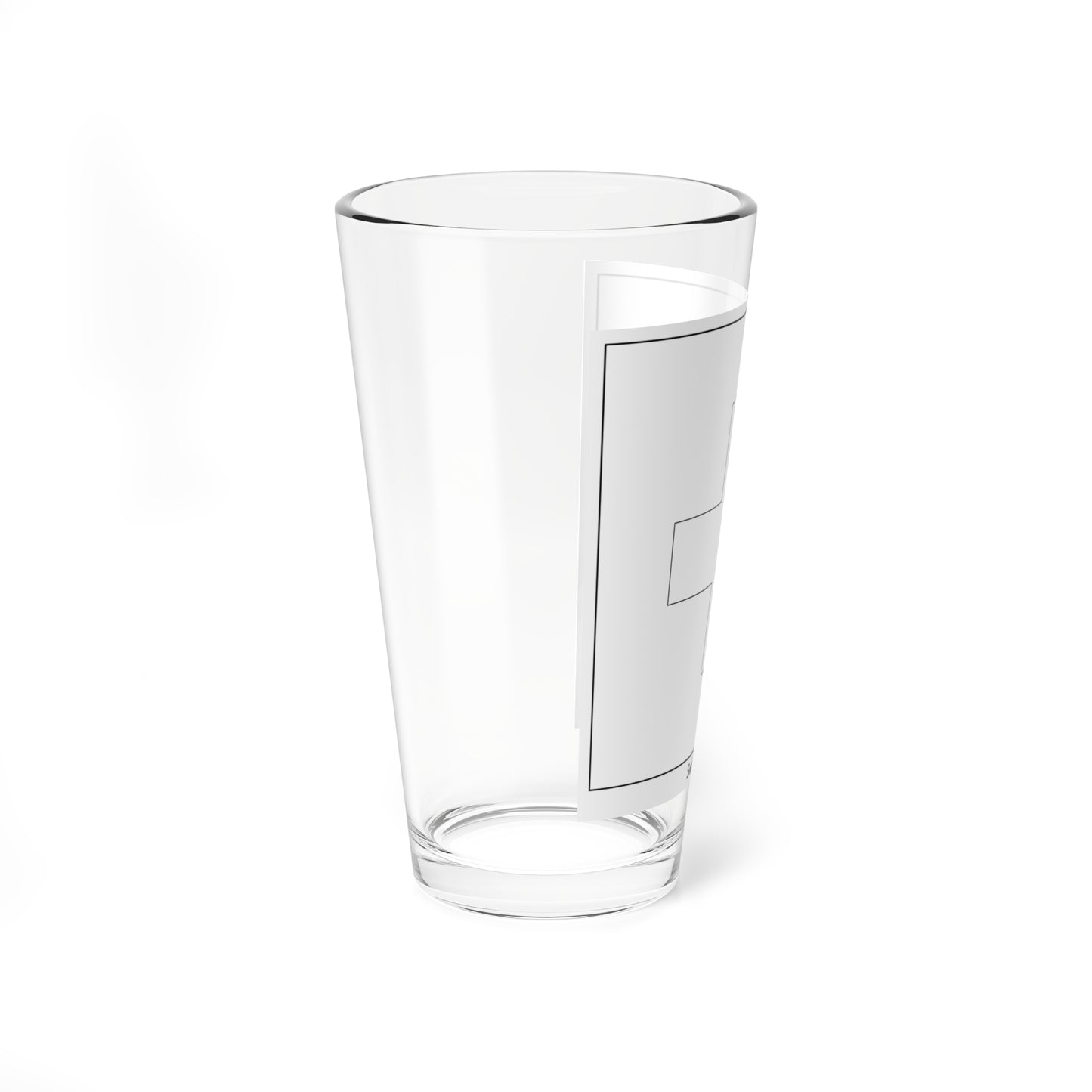 Flag of Switzerland colouring page (Switzerland) Pint Glass 16oz