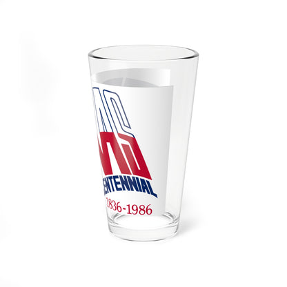 Texas Sesquicentennial Flag (United States) Pint Glass 16oz
