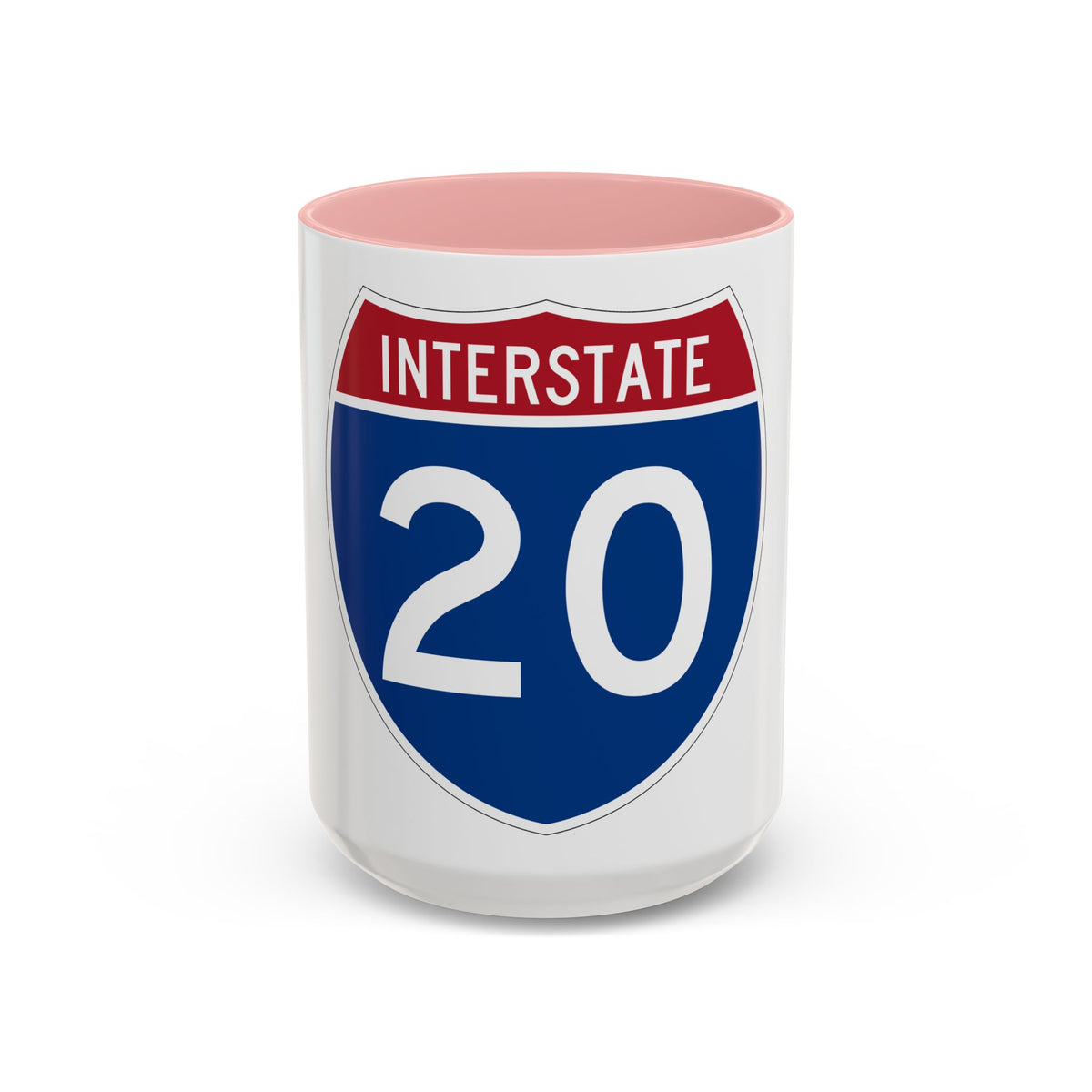 Interstate 20 (U.S. Highways) Accent Coffee Mug