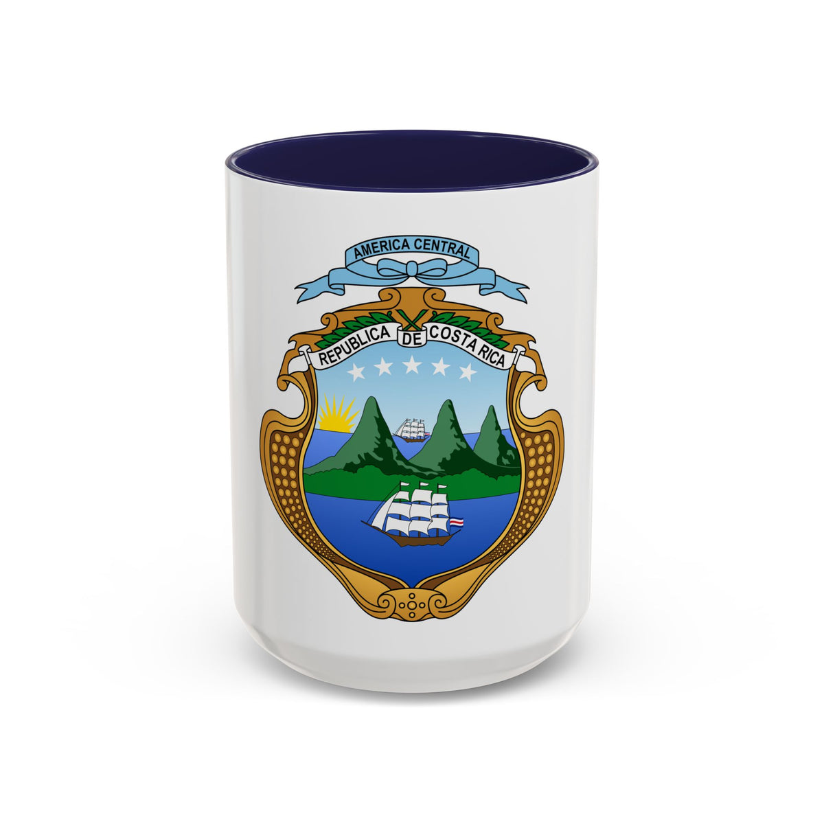 Coat of arms of Costa Rica (1906-1964) - Accent Coffee Mug