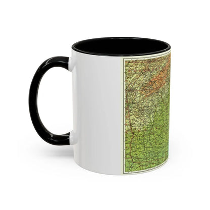 USA - Southeastern (1926) (Map) Accent Coffee Mug-Go Mug Yourself