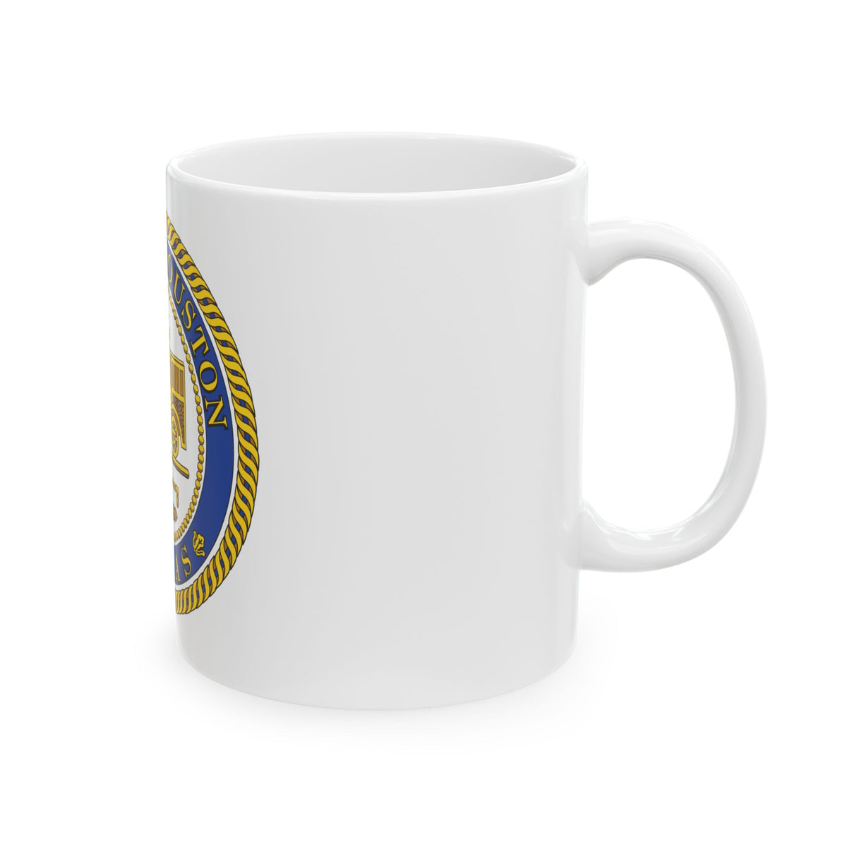 Seal of Houston Texas - White Coffee Mug