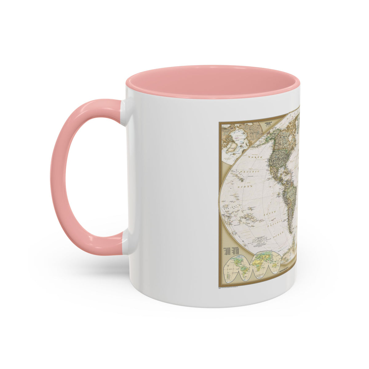 World Map - Political Antique (2007) (Map) Accent Coffee Mug