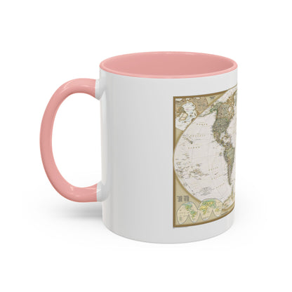World Map - Political Antique (2007) (Map) Accent Coffee Mug