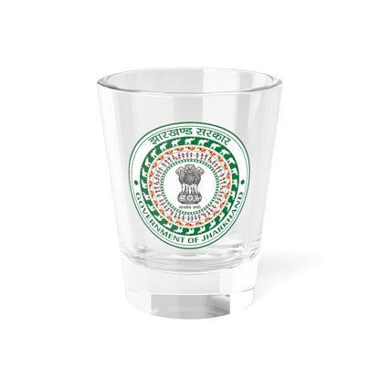 Jharkhand Rajakiya Chihna (India) (Coat of Arms) Shot Glass 1.5oz