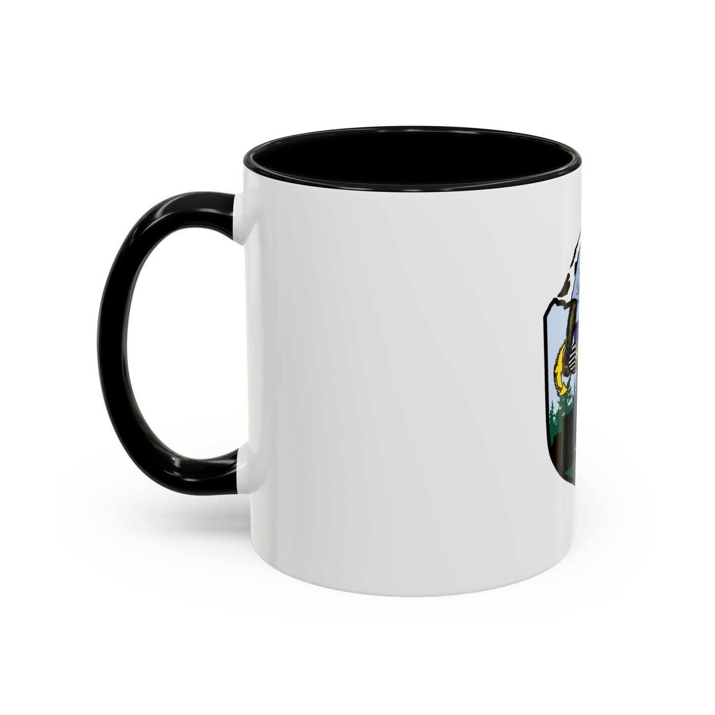 USCG Sailor Squatch (U.S. Coast Guard) Accent Coffee Mug