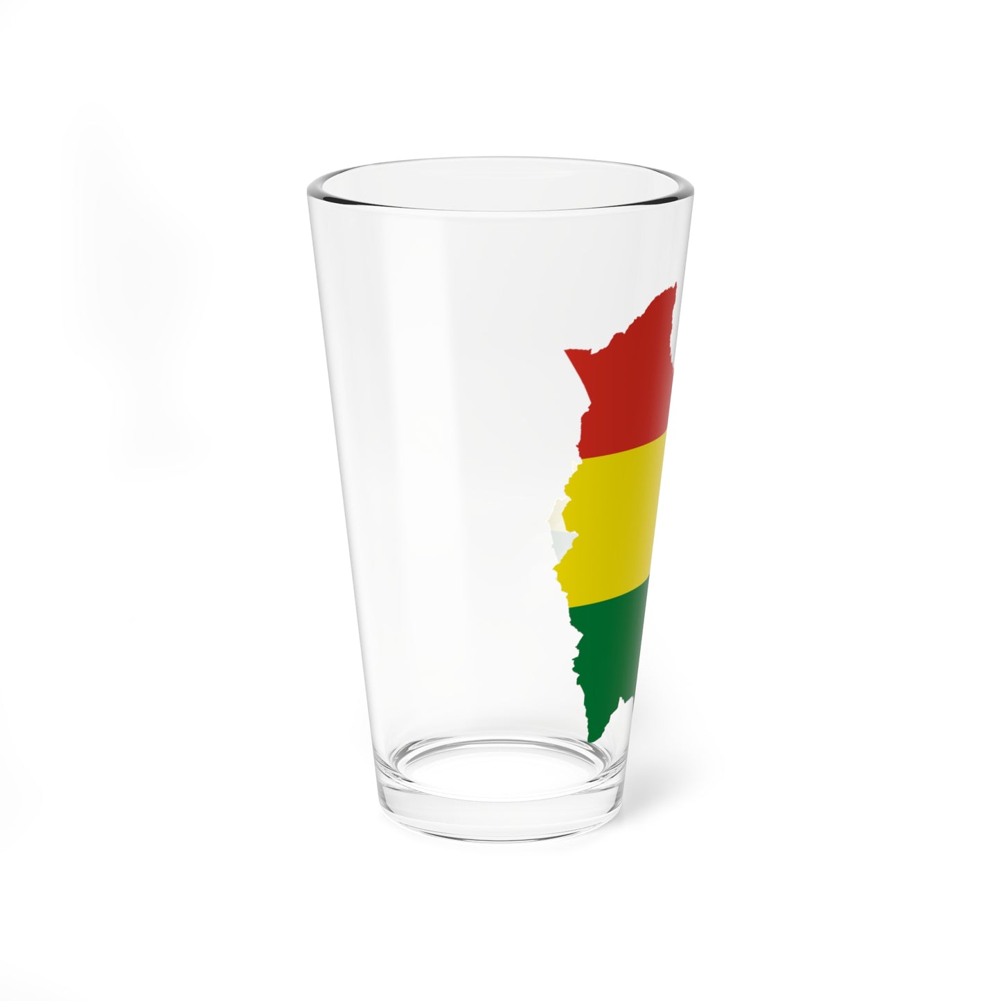 Flag-map of Bolivia (Bolivia) Pint Glass 16oz