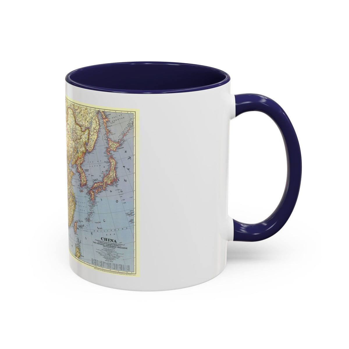 China (1945) (Map) Accent Coffee Mug