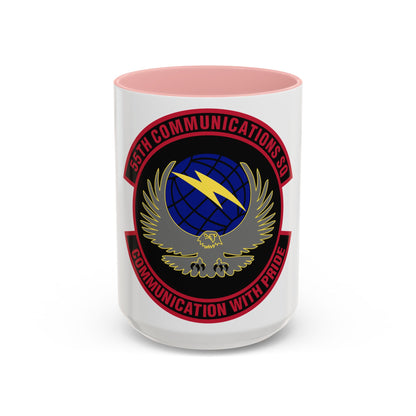 55th Communications Squadron (U.S. Air Force) Accent Coffee Mug