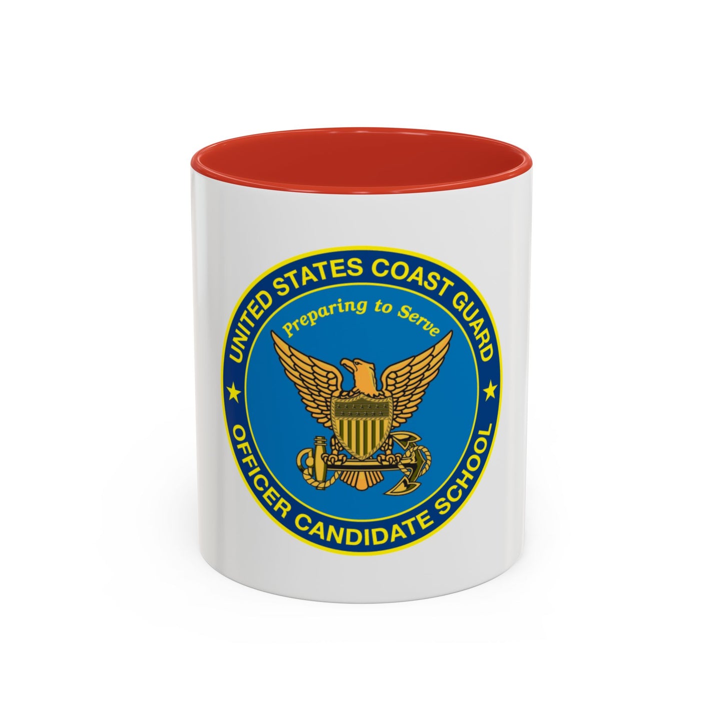 USCG Officer Candidate School (U.S. Coast Guard) Accent Coffee Mug