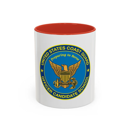 USCG Officer Candidate School (U.S. Coast Guard) Accent Coffee Mug