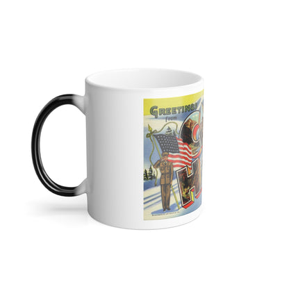 Greetings from Camp Hale Colorado (Greeting Postcards) Color Changing Mug 11oz