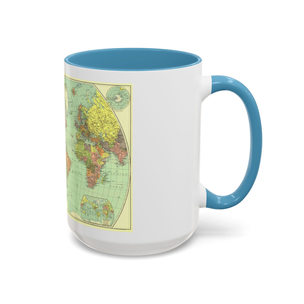 World Map (1932) (Map) Accent Coffee Mug