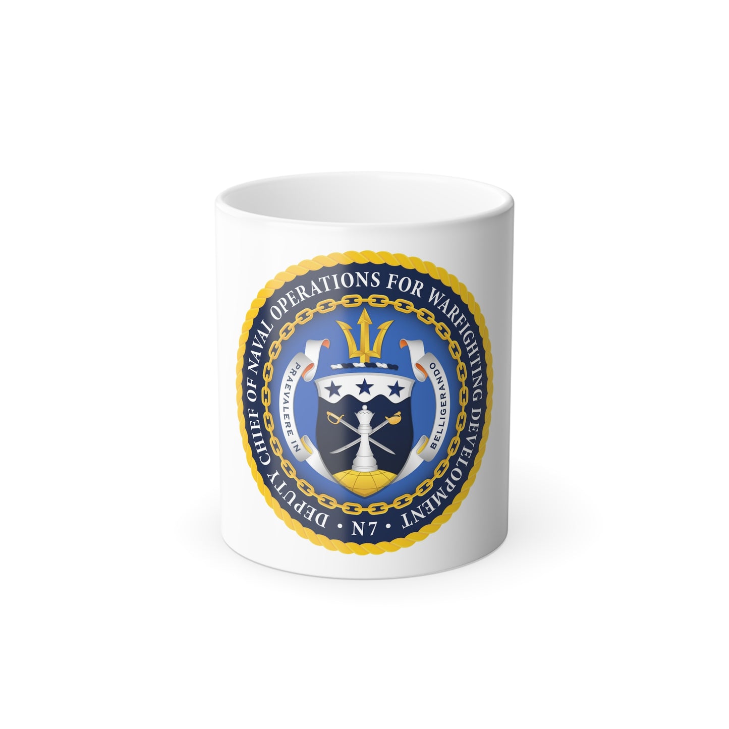 Deputy Chief of Naval Operations for Warfighting Development N7 (U.S. Navy) Color Changing Mug 11oz