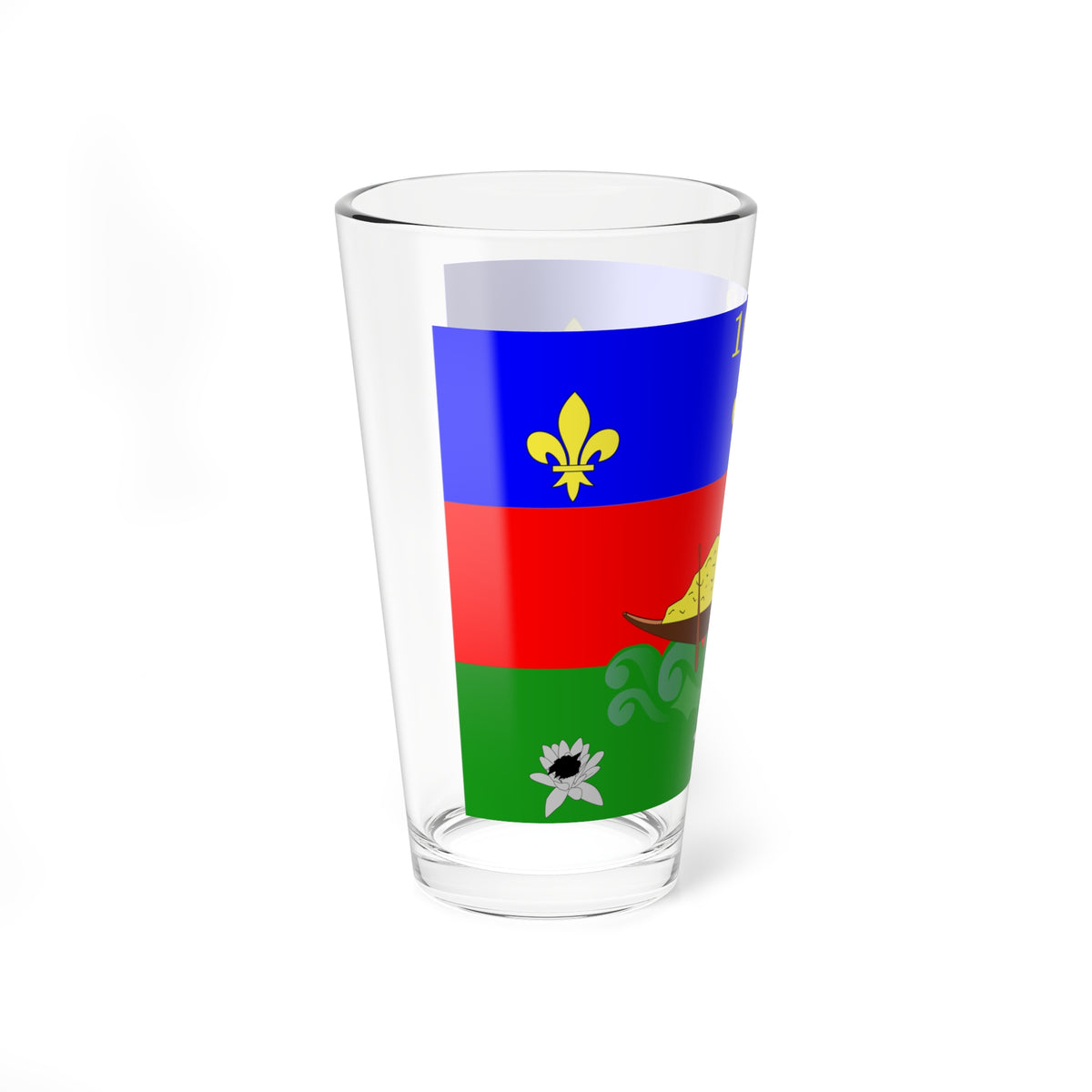 Drapeau de la Guyane (France) Pint Glass 16oz