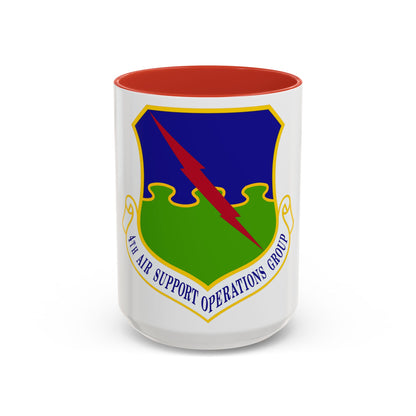 4 Air Support Operations Group USAFE (U.S. Air Force) Accent Coffee Mug