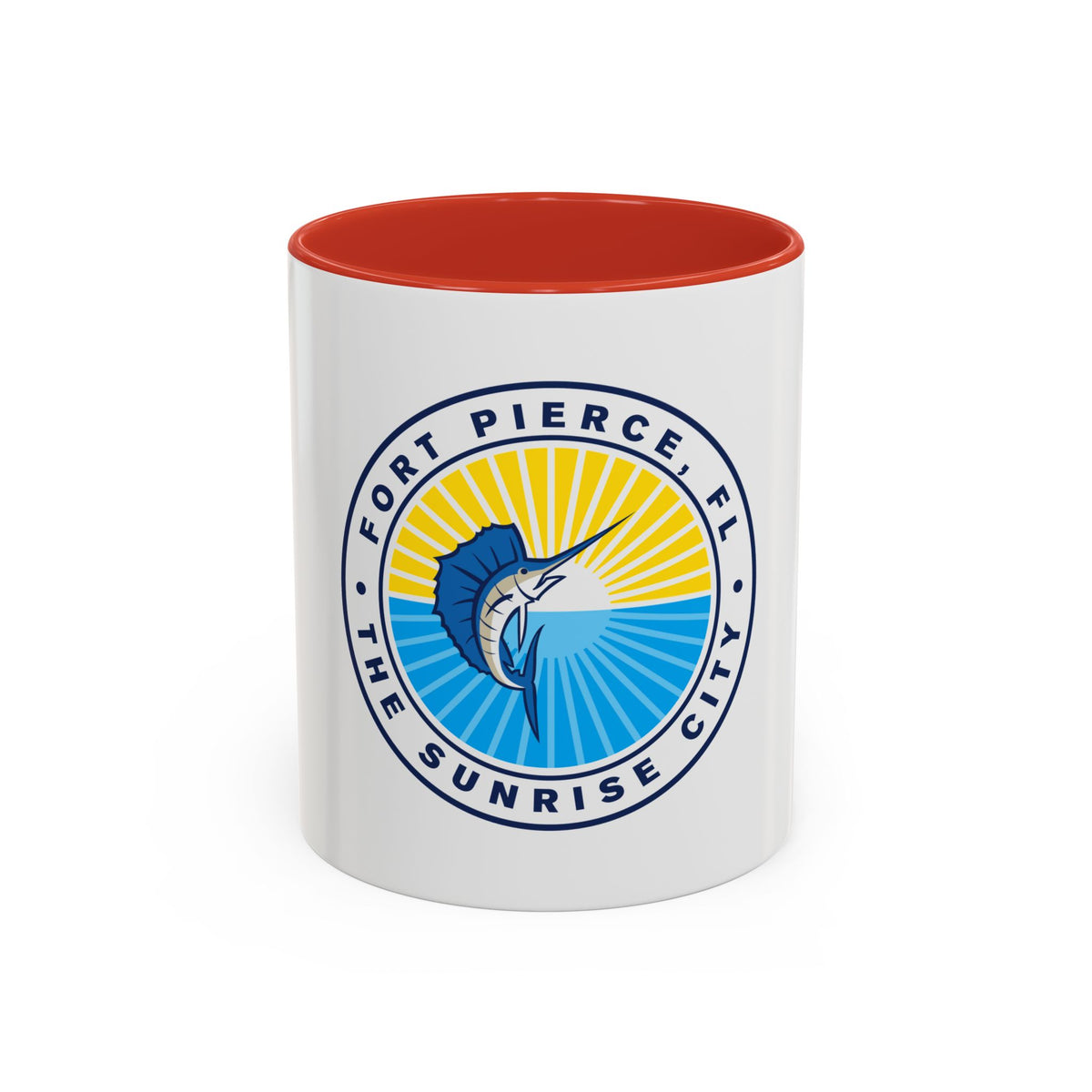Seal of Fort Pierce Florida - Accent Coffee Mug