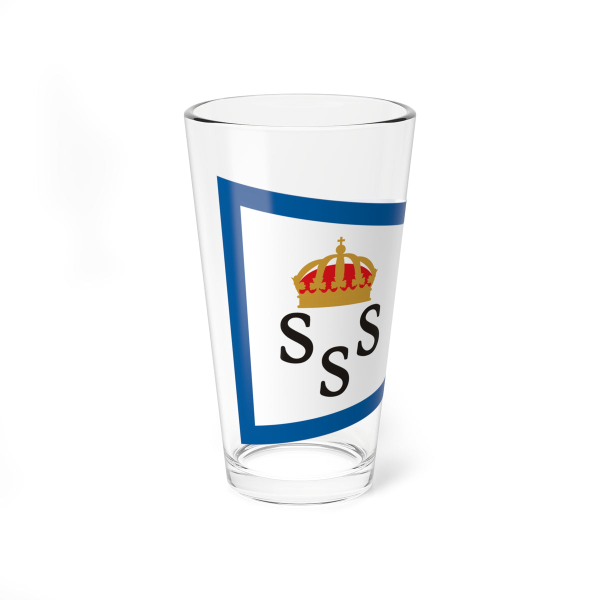 Burgee of KSSS members (Sweden) Pint Glass 16oz