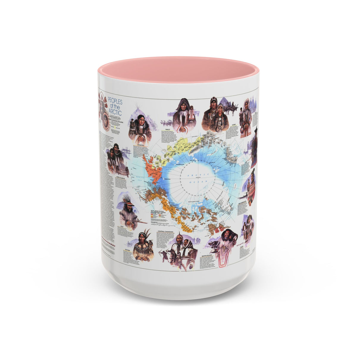 Arctic - Peoples of the (1983) (Map) Accent Coffee Mug